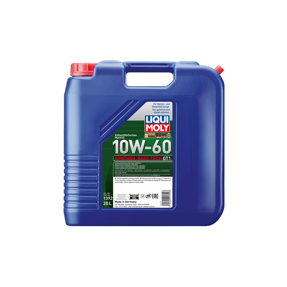 Engine oil LIQUI MOLY SYNTHOIL RACE TECH GT1 10W60 20L | Oiler