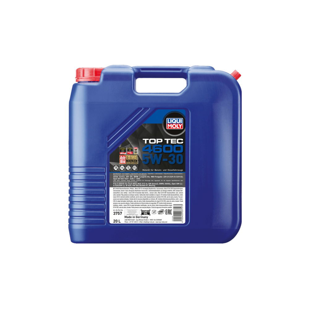 Engine oil LIQUI MOLY TOP TEC 4600 5W30 20L | Oiler