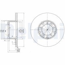 Brake Disc DELPHI BG2265