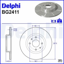Brake Disc DELPHI BG2411