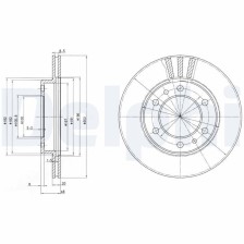 Brake Disc DELPHI BG2591