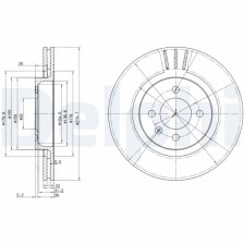Brake Disc DELPHI BG2712