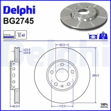 Brake Disc DELPHI BG2745