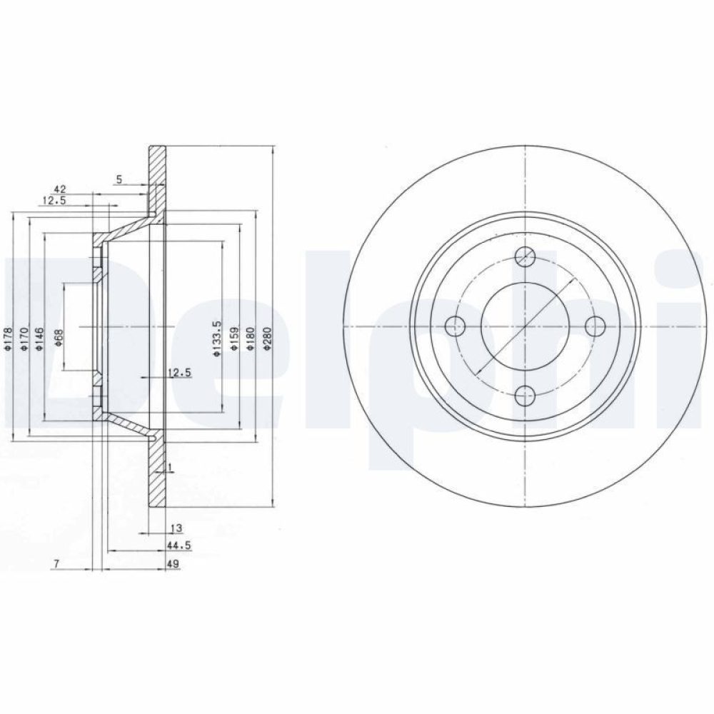 Brake Disc DELPHI BG2783