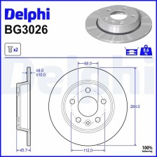 Brake Disc DELPHI BG3026