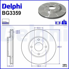 Brake Disc DELPHI BG3359