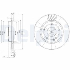 Brake Disc DELPHI BG3395