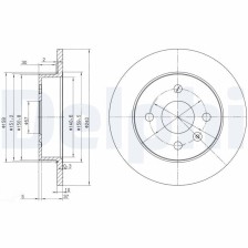 Brake Disc DELPHI BG3403