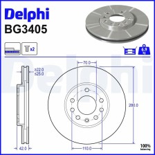 Brake Disc DELPHI BG3405