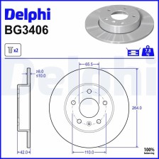 Brake Disc DELPHI BG3406