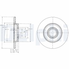 Brake Disc DELPHI BG3416