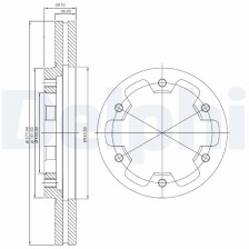 Brake Disc DELPHI BG3422