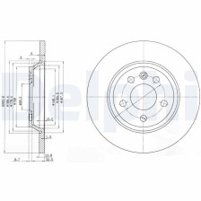Brake Disc DELPHI BG3518