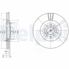 Brake Disc DELPHI BG3528