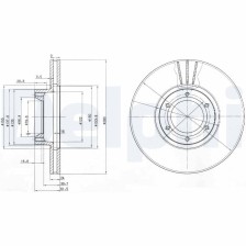 Brake Disc DELPHI BG3553
