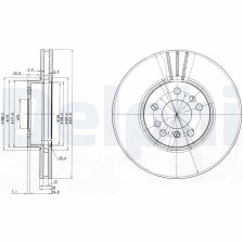 Brake Disc DELPHI BG3628