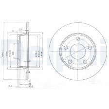 Brake Disc DELPHI BG3671