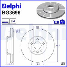 Brake Disc DELPHI BG3696