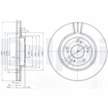 Brake Disc DELPHI BG3747