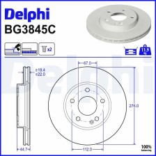 Brake Disc DELPHI BG3845C