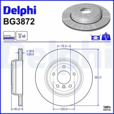 Brake Disc DELPHI BG3872