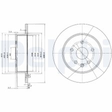 Brake Disc DELPHI BG3907
