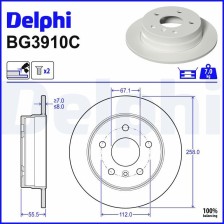 Brake Disc DELPHI BG3910C