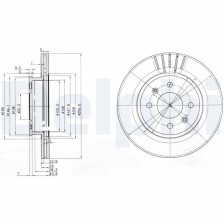 Brake Disc DELPHI BG3934