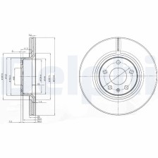 Brake Disc DELPHI BG3942
