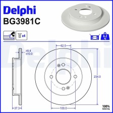 Brake Disc DELPHI BG3981C