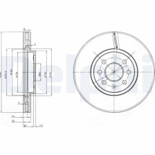 Brake Disc DELPHI BG3989