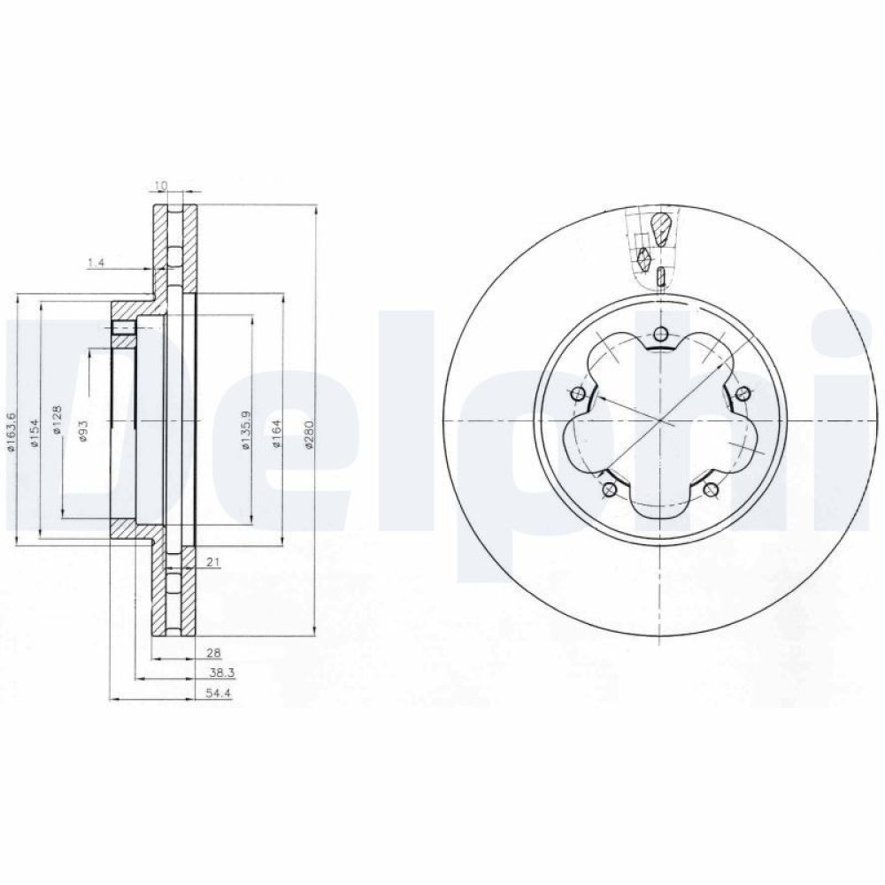 Brake Disc DELPHI BG4007