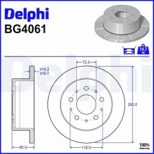 Brake Disc DELPHI BG4061