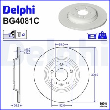 Brake Disc DELPHI BG4081C