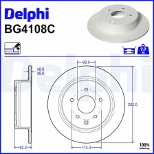 Brake Disc DELPHI BG4108C