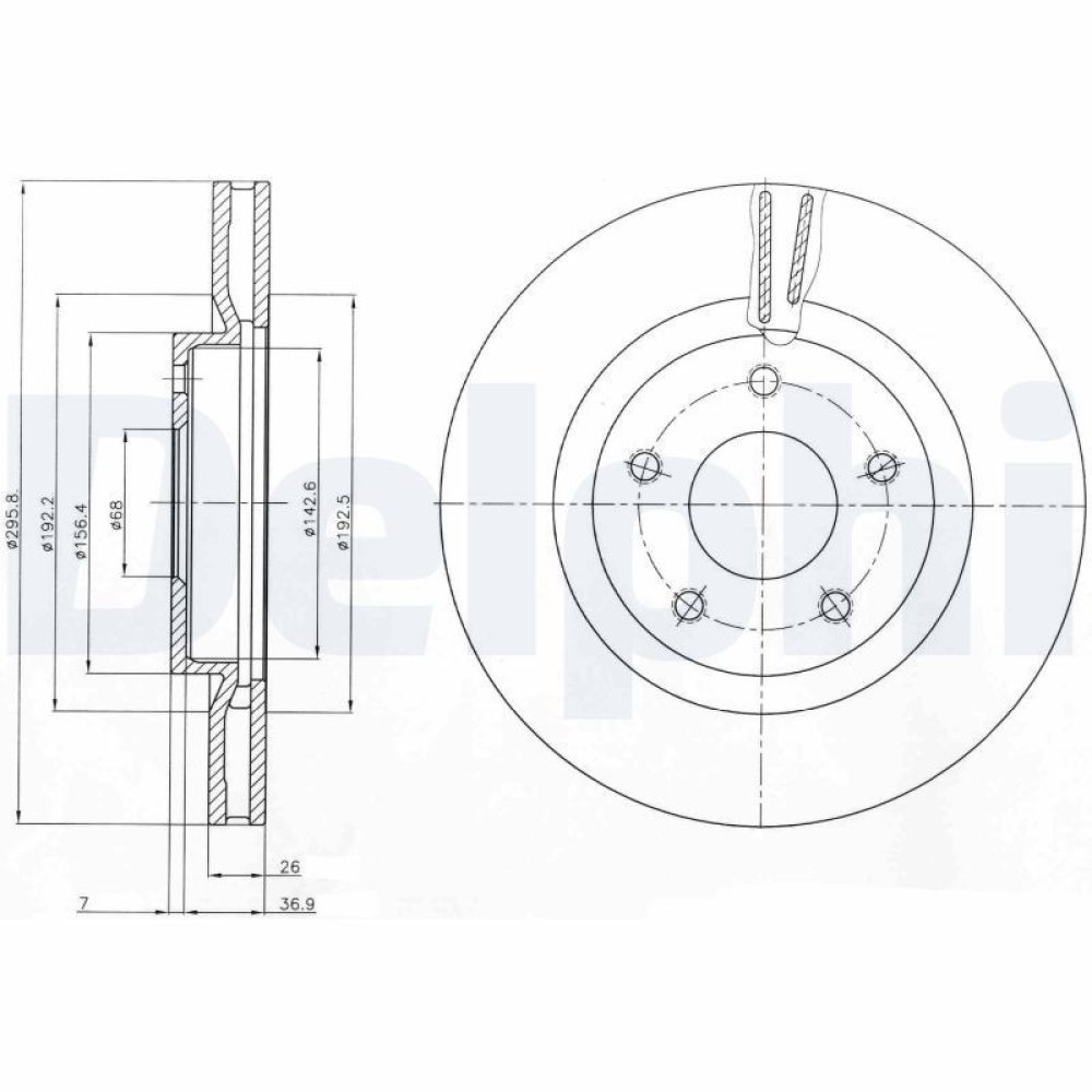 Brake Disc DELPHI BG4109C