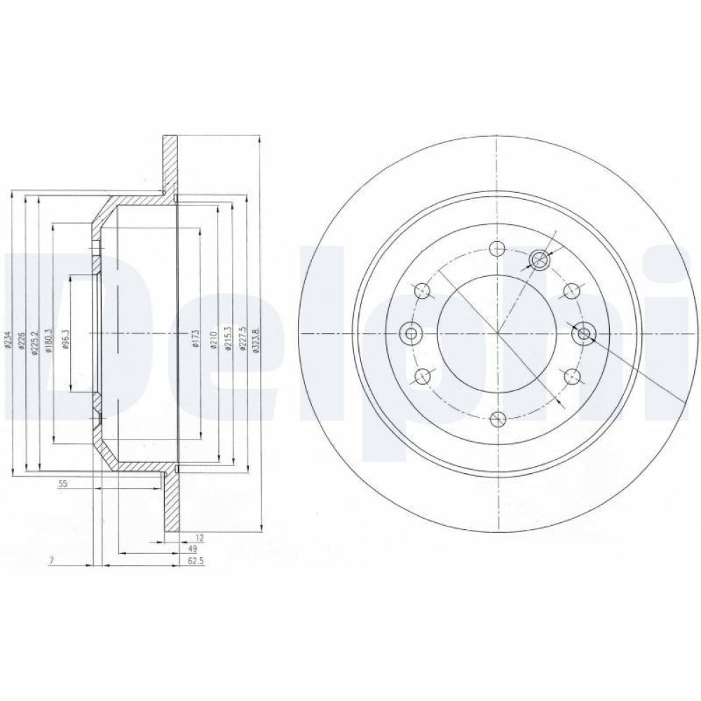 Brake Disc DELPHI BG4138