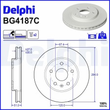 Brake Disc DELPHI BG4187C