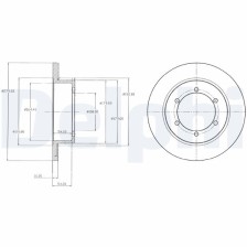 Brake Disc DELPHI BG4218