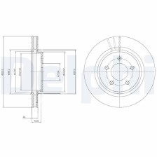 Brake Disc DELPHI BG4240C