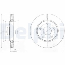 Brake Disc DELPHI BG4248