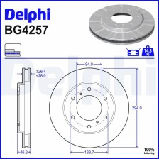 Brake Disc DELPHI BG4257