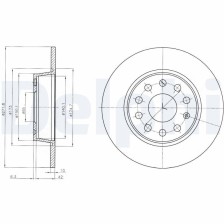 Brake Disc DELPHI BG4324C