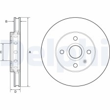 Brake Disc DELPHI BG4647C