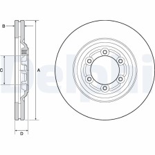 Brake Disc DELPHI BG4697C