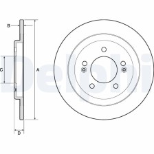 Brake Disc DELPHI BG4749C