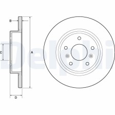 Brake Disc DELPHI BG4807C