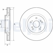 Brake Disc DELPHI BG4808C
