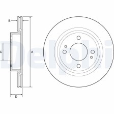 Brake Disc DELPHI BG4830C