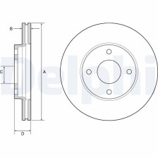 Brake Disc DELPHI BG4953C